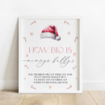Santa Baby Christmas How Big is Mummy's Belly Game Poster<br><div class="desc">Santa Baby Christmas How Big is Mummy's Belly Game. Matching items available.</div>