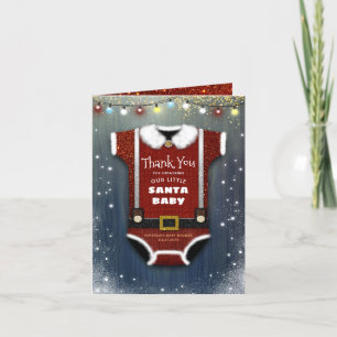 Santa Baby Christmas Shower Thank You