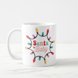Santa baby chritmas light coffee mug