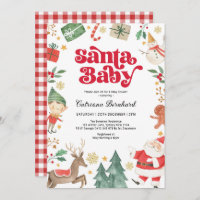 Santa Baby - Cute Christmas Winter Baby Shower