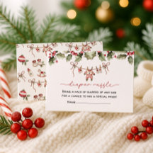 Santa Baby Diaper Raffle Christmas Baby Shower