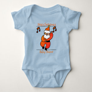 santa. baby first Christmas Bodysuit