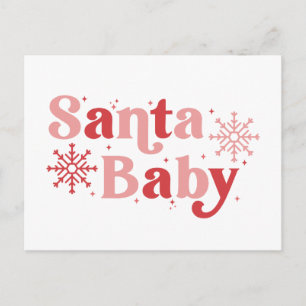 Santa Baby - Fun Holiday Typography Design Postcard