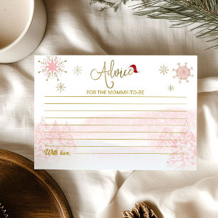 Santa Baby Girl Christmas Advice Card