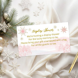Santa Baby Girl Display Shower Enclosure Card