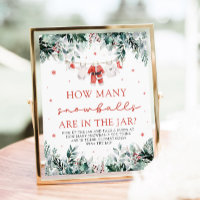 Santa Baby Guess How Many Snowballs Baby Shower