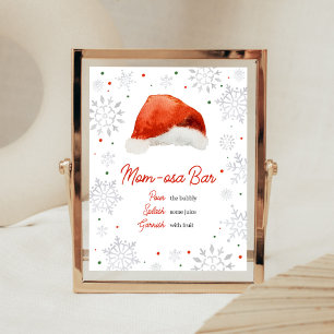 Santa Baby Hat Mum Osa Bar Poster