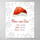 Santa Baby Hat Mum Osa Bar Poster (Front)