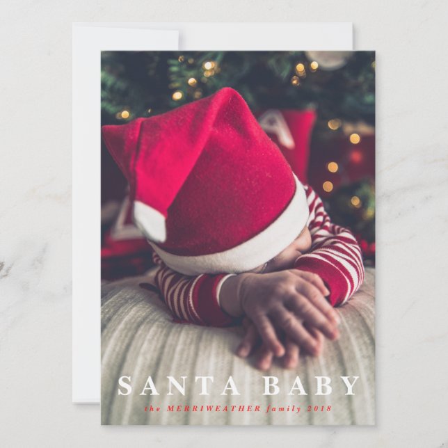 santa baby holiday card (Front)