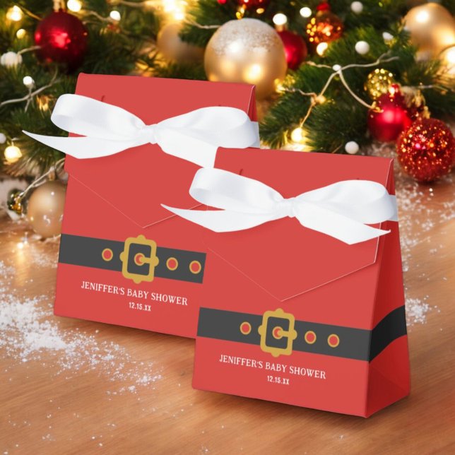 Santa Baby Holiday Christmas Party Favour Box (Creator Uploaded)