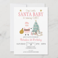 Santa Baby is Turning ONE, Girl Christmas Birthday