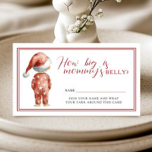 Santa Baby Mummy Belly Christmas Shower Game