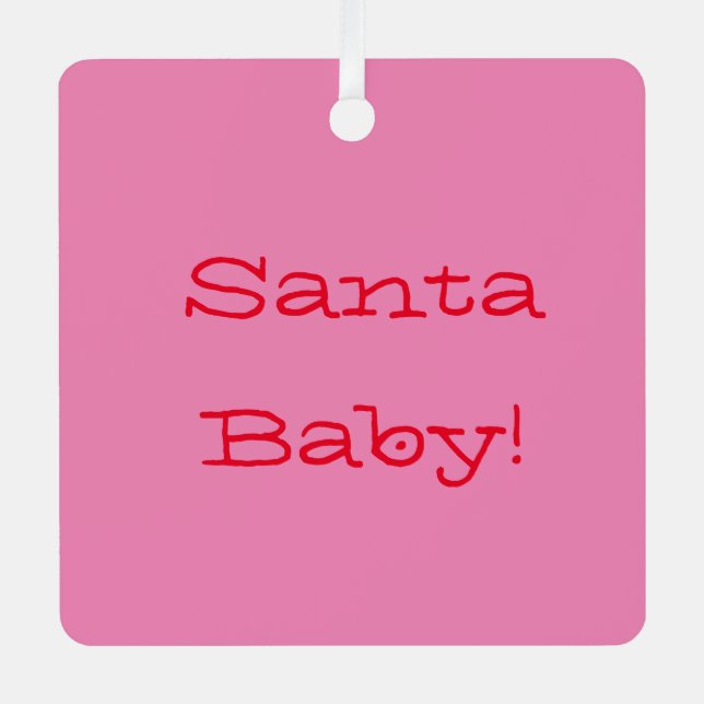 SANTA BABY ORNAMENT FOR CHRISTMAS (Front)