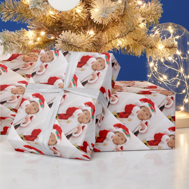 Santa Baby Pesonalize It Your Photo Wrapping Paper (Holidays)