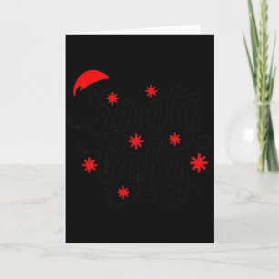 Santa Baby Pregnancy Announcement Christmas Santa 