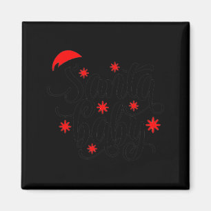 Santa Baby Pregnancy Announcement Christmas Santa Magnet