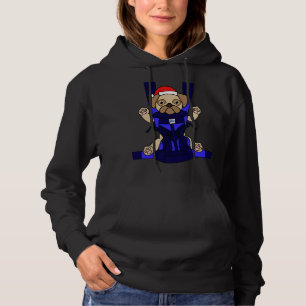 Santa Baby Pug Funny Cute Dog Mum Dad Christmas Gi Hoodie