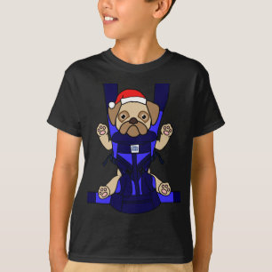 Santa Baby Pug Funny Cute Dog Mum Dad Christmas Gi T-Shirt