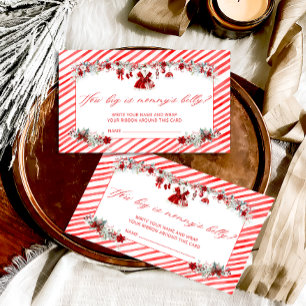 Santa Baby Red How Big Is Mummy's Belly Enclosure Card