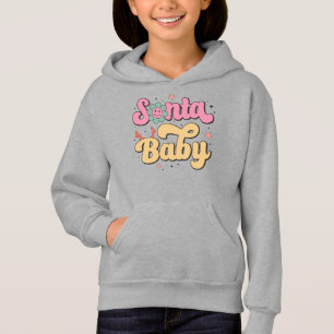 Santa Baby Retro Christmas Hoodie