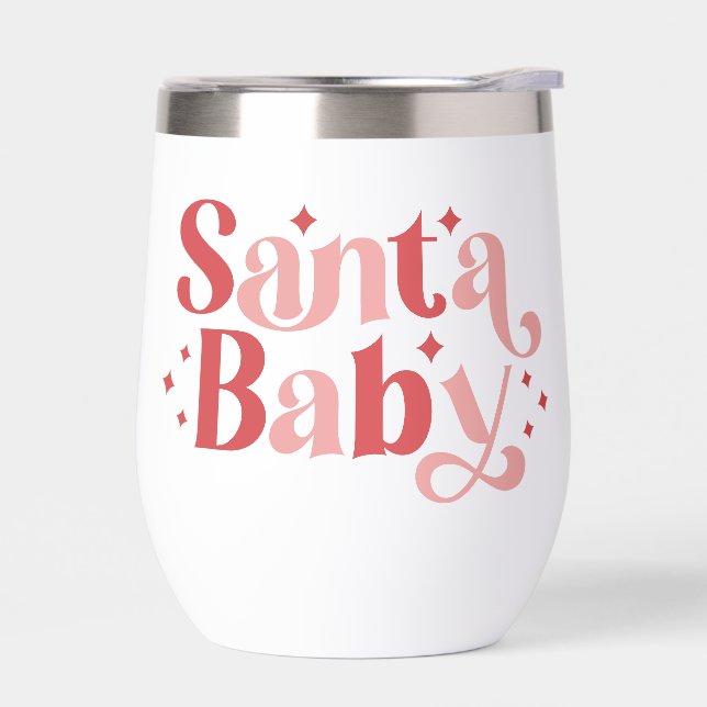 Santa Baby - Retro Christmas Typography (Left)