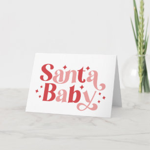Santa Baby - Retro Christmas Typography Card
