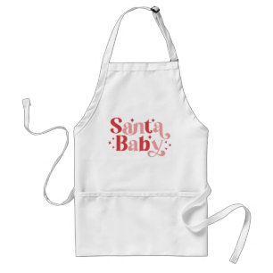 Santa Baby - Retro Christmas Typography Standard Apron