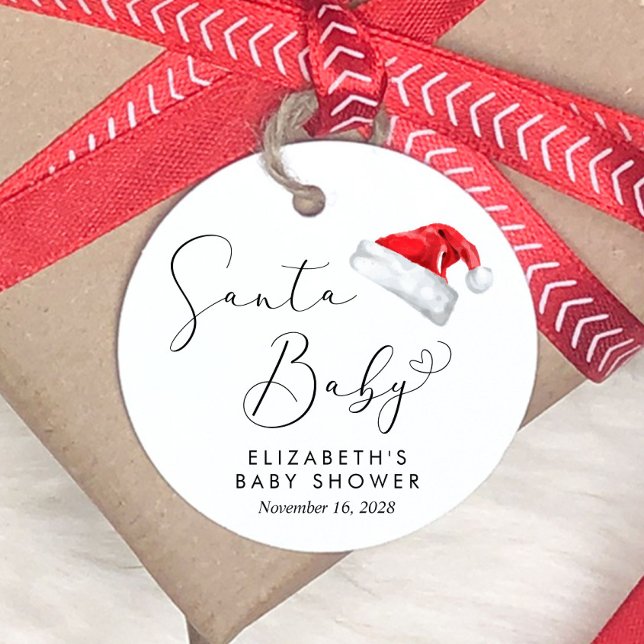 Santa Baby Shower Favour Tags (Creator Uploaded)