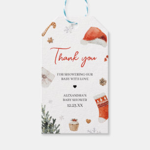 Santa Baby Shower Favour Tags