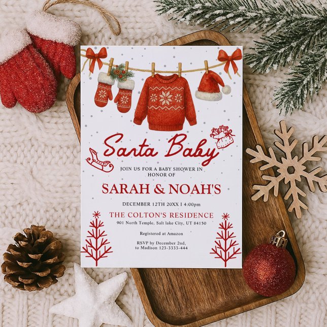 Santa Baby Shower Invitation  (Creator Uploaded)