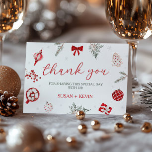 Santa Baby Shower Thank You Card