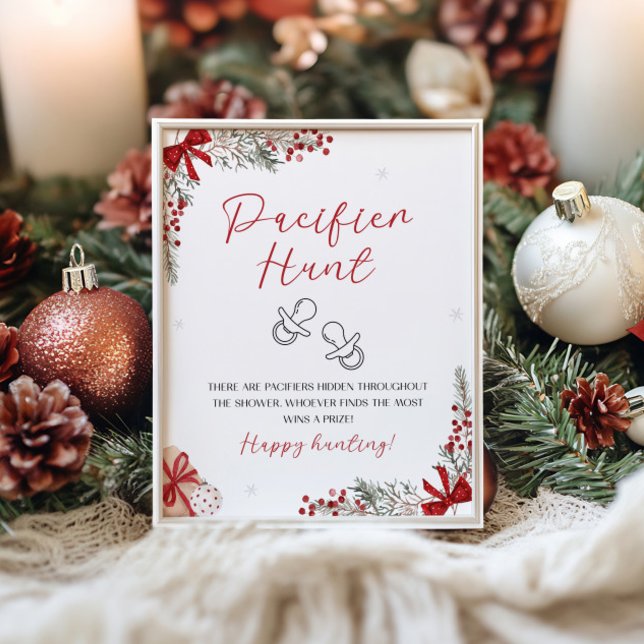Santa Baby Shower the Pacifier Hunt Sign (Creator Uploaded)