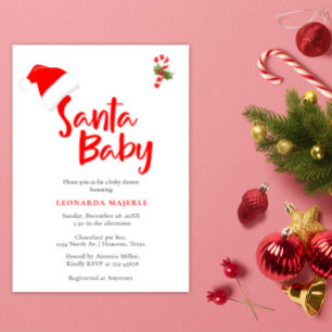 Santa Baby Winter Baby Shower Invitation