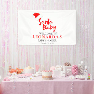 Santa Baby Winter Baby Shower Welcome  Banner