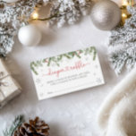 Santa Baby Winter Christmas Diaper Raffle Enclosure Card<br><div class="desc">Winter Holiday Diaper Raffle Card</div>