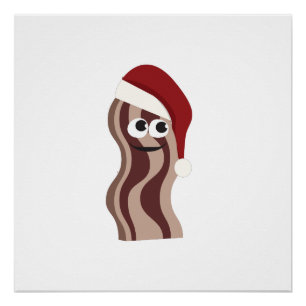 Santa Bacon Poster