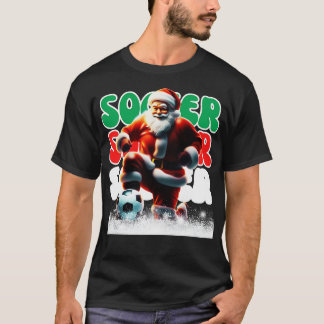 Santa Ball Sports Design Christmas Player T-Shirt