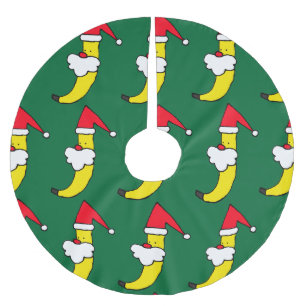 Santa Banana Christmas Tree Skirt