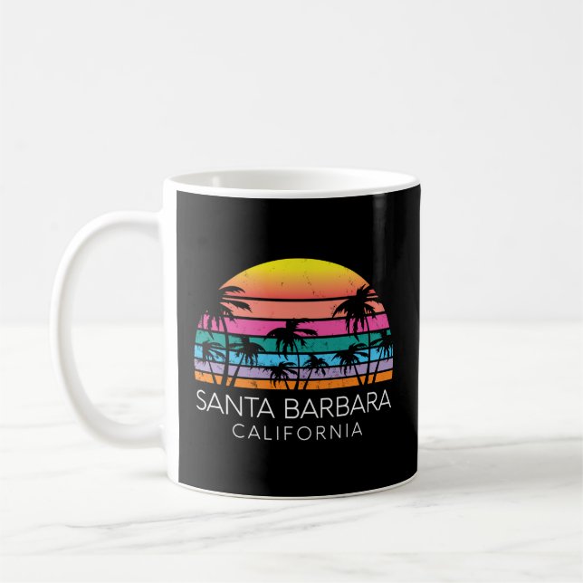 Santa Barbara Beach California Surf Cali Isla Vist Coffee Mug (Left)