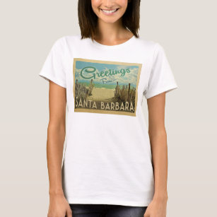 Santa Barbara Beach Vintage Travel T-Shirt