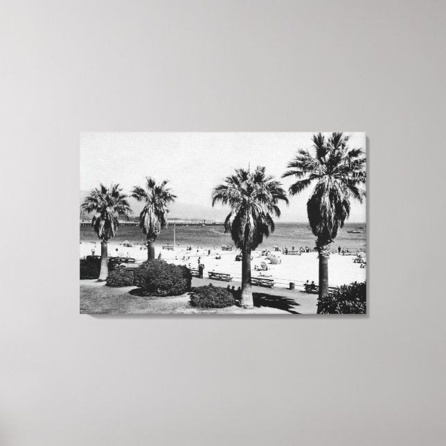 Santa Barbara, CA West Beach View Photograph Canvas Print (Front)