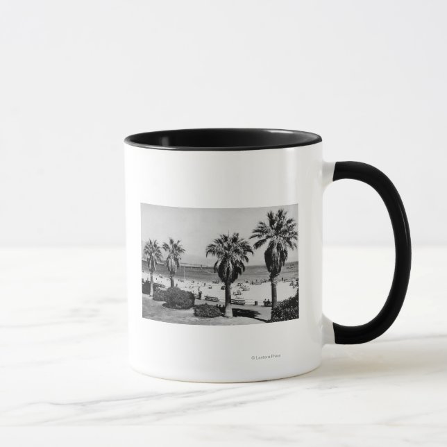 Santa Barbara, CA West Beach View Photograph Mug (Right)