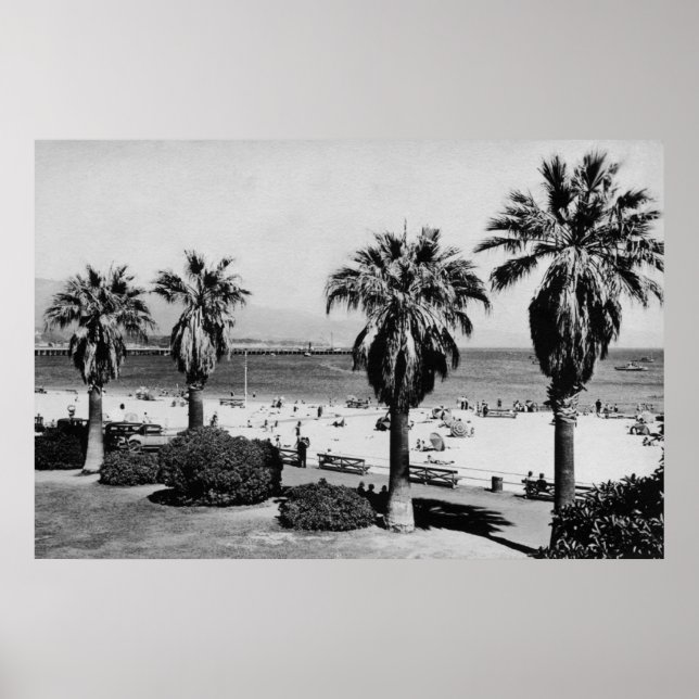 Santa Barbara, CA West Beach View Photograph Poster (Front)