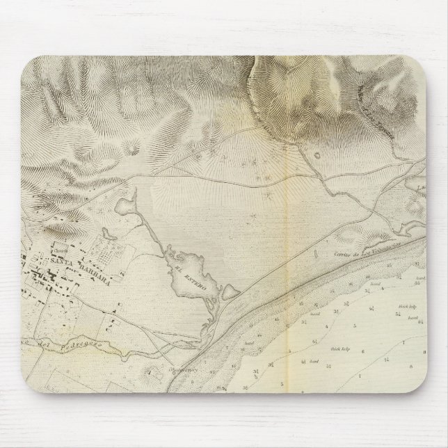 Santa Barbara, Calif Mouse Mat (Front)