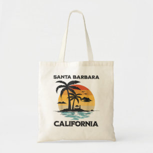Santa Barbara California BeachSurf Summer Vacation Tote Bag