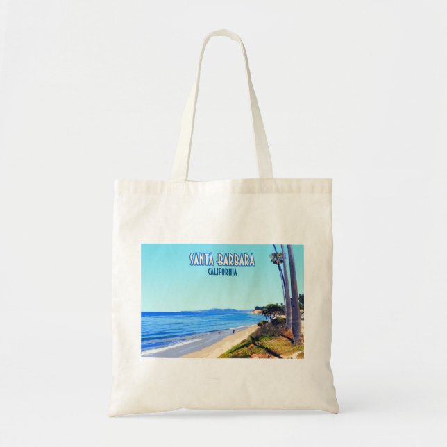 Santa Barbara California Butterfly Beach Montecito Tote Bag (Front)