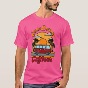 Santa Barbara California Ca Vintage 70s Retro Sur T-Shirt