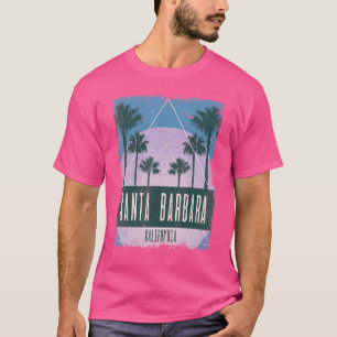 Santa Barbara California CA Vintage Vaporwave Retr T-Shirt