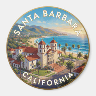 Santa Barbara California Coastal Travel Magnet