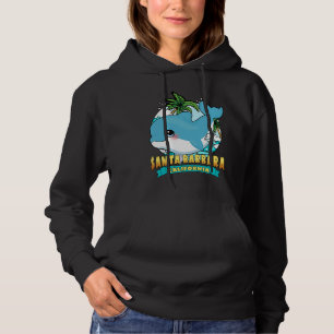 SANTA BARBARA CALIFORNIA Cute Baby Dolphin Beach S Hoodie
